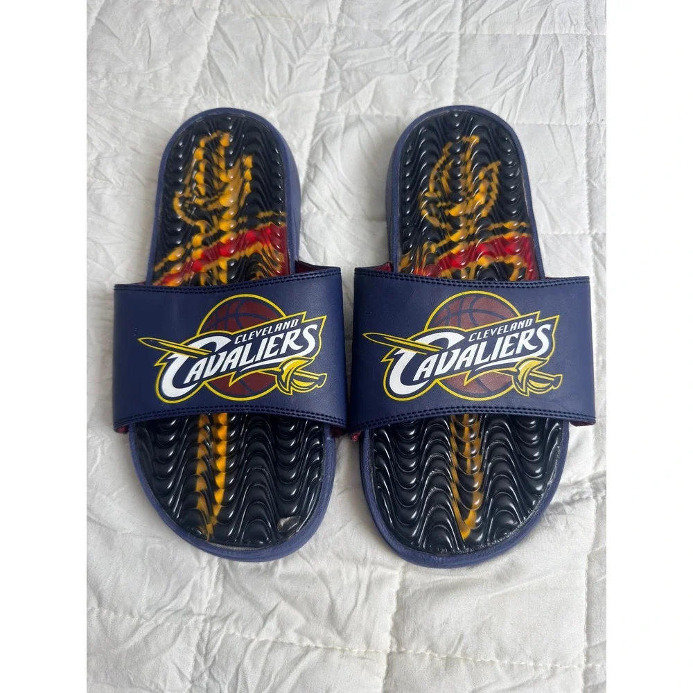NBA Cleveland Cavaliers ISlide Navy Blue Athletic Sandals Men 9